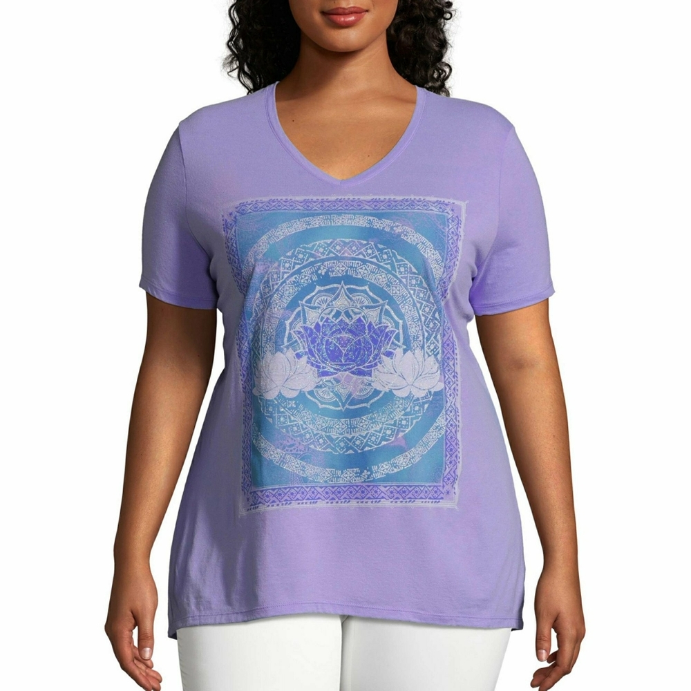 Just My Size Boho Lotus Love tee 4X 26 28